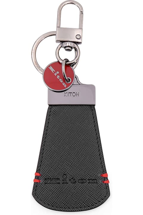 Kiton for Men Kiton Leather Key Ring