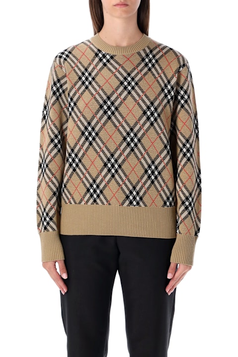 Homeware Burberry London Burberry London Wool Blend Check Sweater