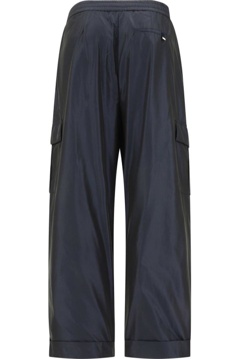 Herno for Women Herno Drawstring Wide Leg Cargo Trousers