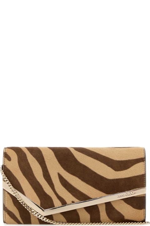 Homeware Jimmy Choo Printed Calf Hair Emmie Clutch