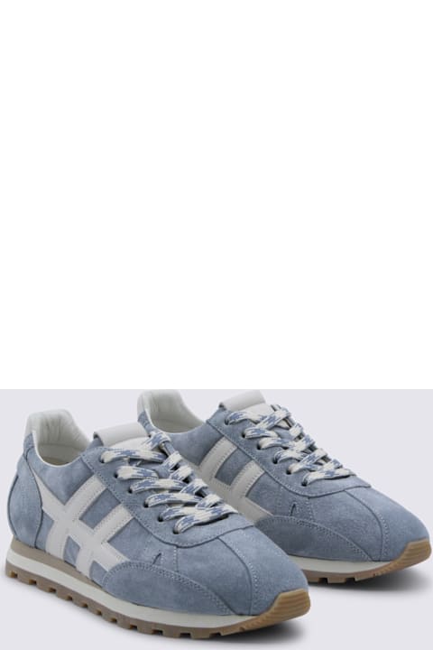 Hogan Jeans Leather Sneakers