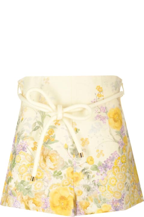 Fashion for Women Zimmermann 'harmony' Shorts With Floral Print