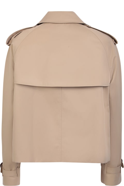 Burberry Coats & Jackets for Women Burberry Beige Crop Trench Coat