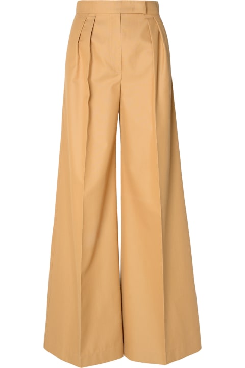 Pants & Shorts for Women Max Mara Brown Cotton Trousers