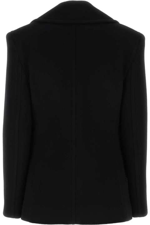 ウィメンズ Givenchyのコート＆ジャケット Givenchy Black Wool Coat