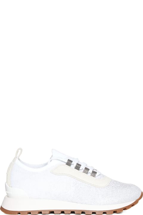 Sneakers for Women Brunello Cucinelli Knitted Lace-up Sneakers