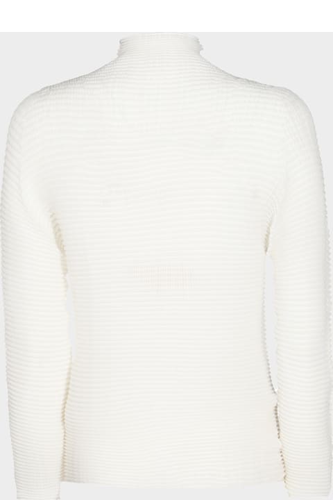 Issey Miyake for Women Issey Miyake White Knitwear