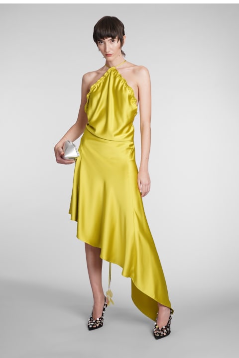 The Attico for Women The Attico Dress In Yellow Polyester