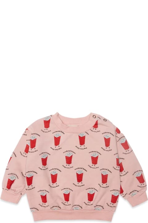 Topwear for Baby Girls weekend house kids Popcorn All Over Sweatshir