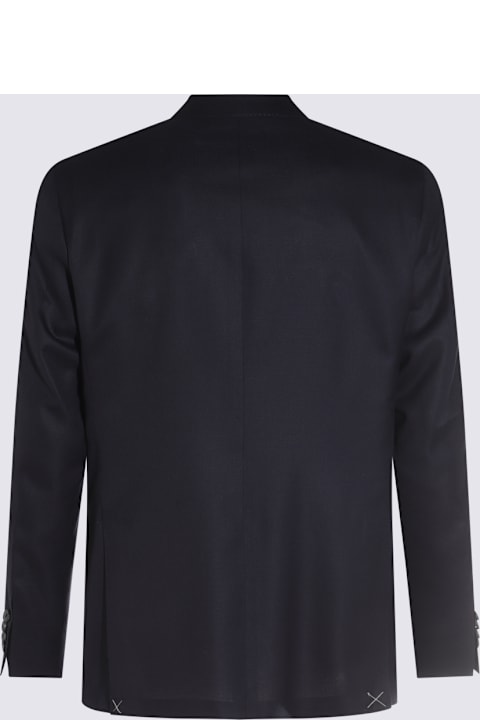 Canali for Men Canali Navy Blue Wool Blazer