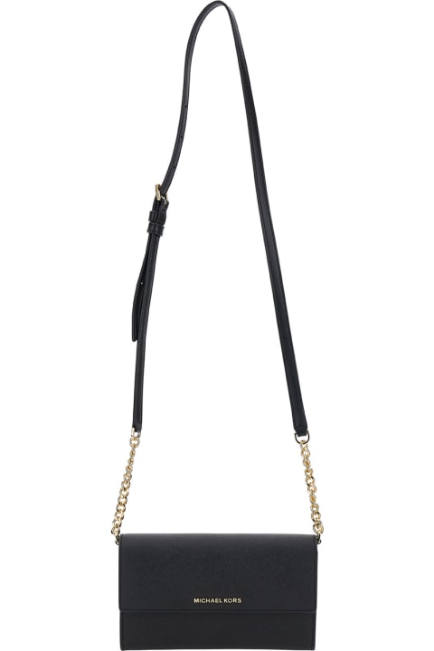 MICHAEL Michael Kors Shoulder Bags for Women MICHAEL Michael Kors Black Shoulder Bag With Logo Detail In Leather Woman