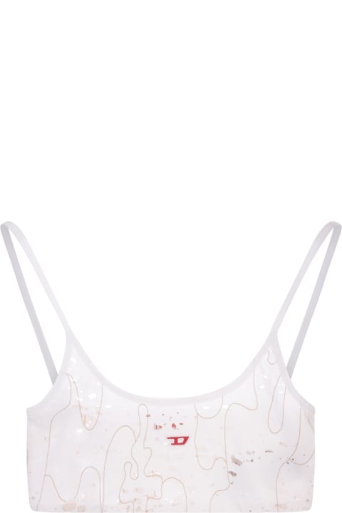 Underwear & Nightwear for Women Diesel White T-bra-dev Top