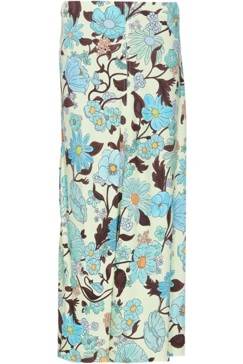 Fashion for Women Stella McCartney Stella Mccartney Floral Printed Midi Skirt