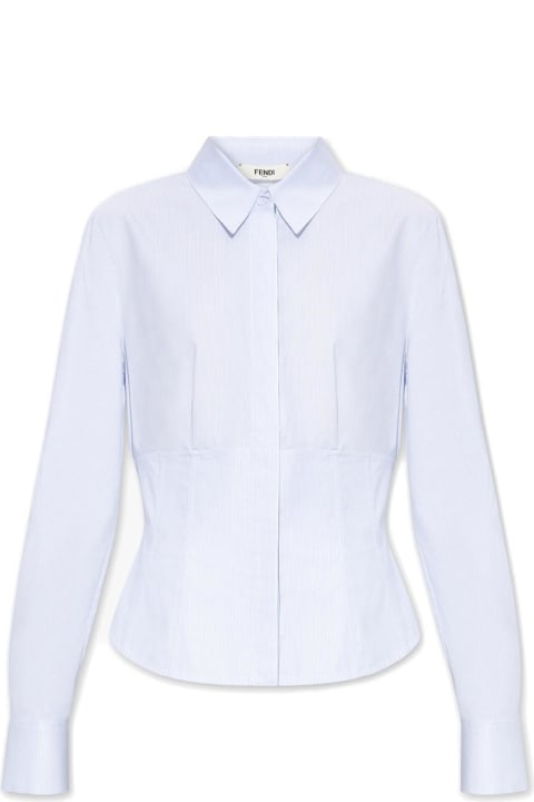 Fendi for Women Fendi Striped Button-up Fitted Shirt