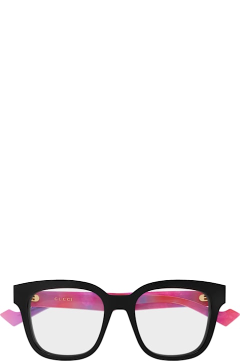 Gucci Eyewear for Kids Gucci Eyewear Gucci Gg0958o Linea Emblem 016 Black Havana Pink Glasses