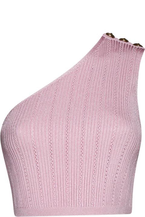 Balmain Women Balmain Asymmetric Knit Top