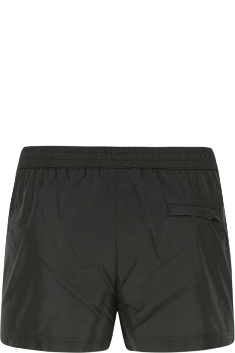 Dolce & Gabbana Swimwear for Men Dolce & Gabbana Black Polyester Swimming Shorts