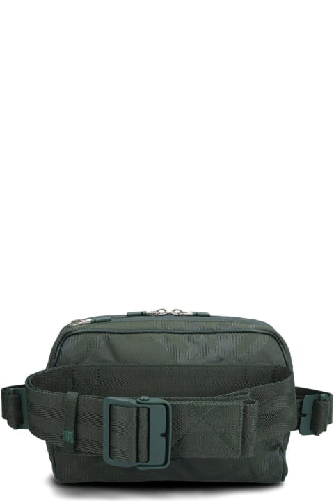 Burberry for Men Burberry Check-jacquard Zipped Belt Bag