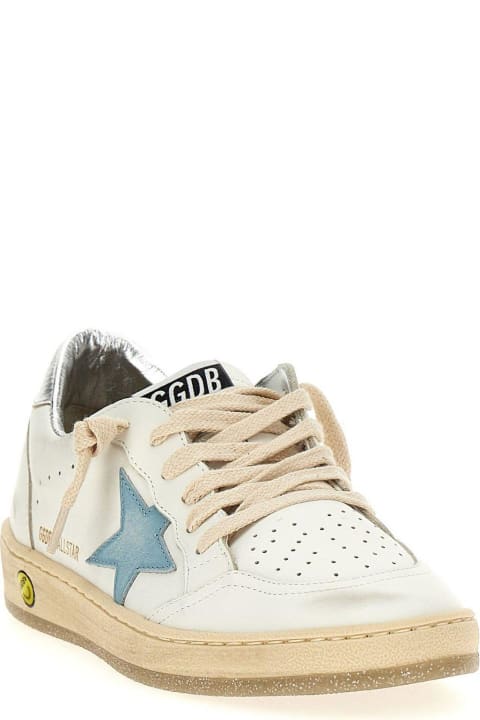 Golden Goose for Kids Golden Goose Golden Goose Kids Ball Star-patch Lace-up Sneakers