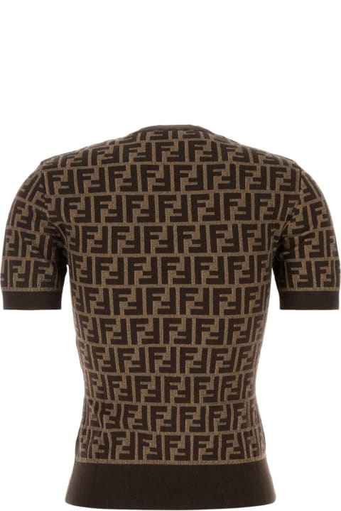 Homeware Fendi Embroidered Cotton T-shirt