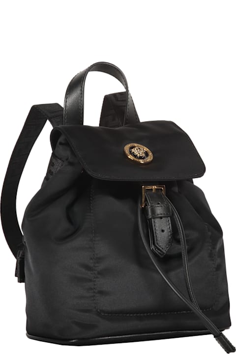 Fashion for Kids Versace Logo Detail Nylon Backpack
