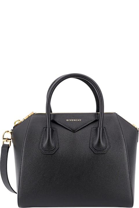 Bags for Women Givenchy Leather Handbag With Frontal Logo Print