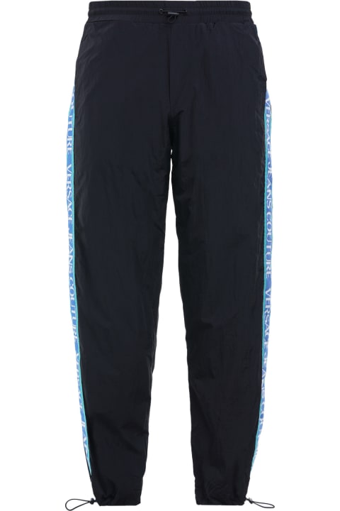 Fashion for Men Versace Jeans Couture Versace Jeans Couture Trousers With Logo Ribbon On Sides