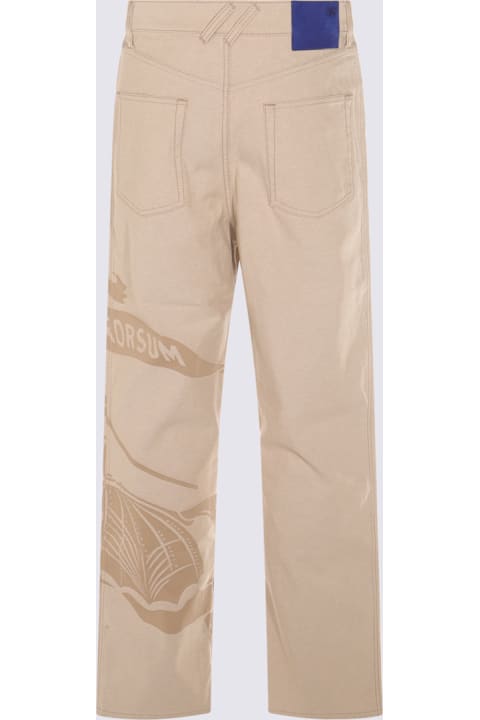 Burberry for Men Burberry Beige Cotton Denim Jeans