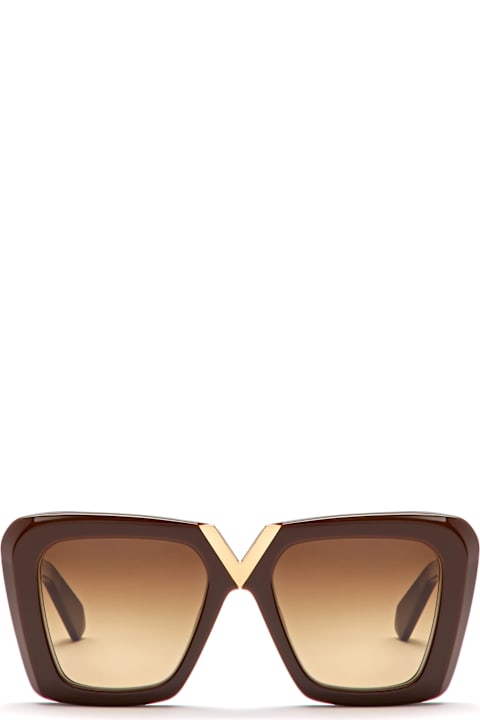 Homeware Valentino Eyewear V-gold-ii - Fondant Brown / Gold Sunglasses
