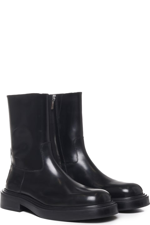 Ferragamo أحذية برقبة لـ القسم الرجالي Ferragamo Calfskin Boot