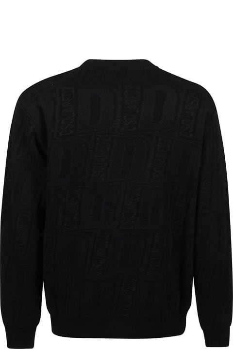 Dsquared2 Sweaters for Men Dsquared2 Allover D Neon Sweater