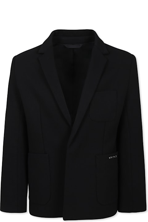 Givenchy for Kids Givenchy Black Jacket For Boy With Logo