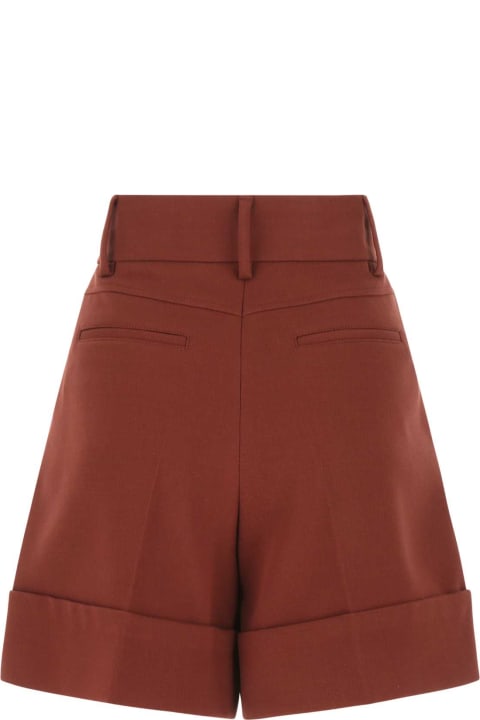 See by Chloé for Women See by Chloé Brown Stretch Cotton Blend Shorts