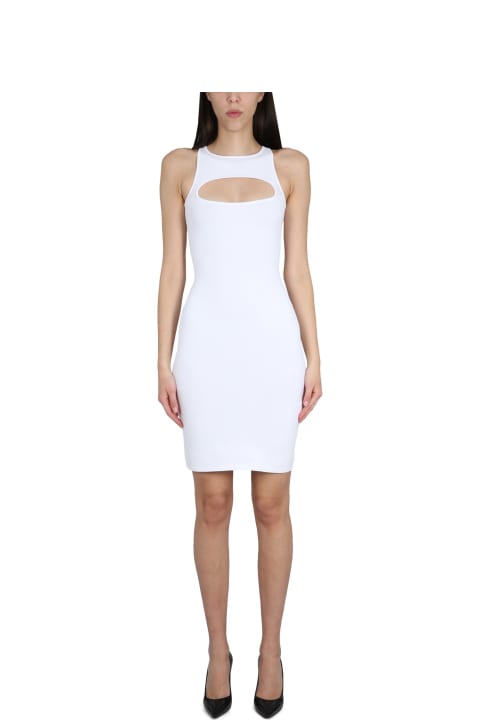 Dsquared2 Dresses for Women Dsquared2 White Dress With Cut-out