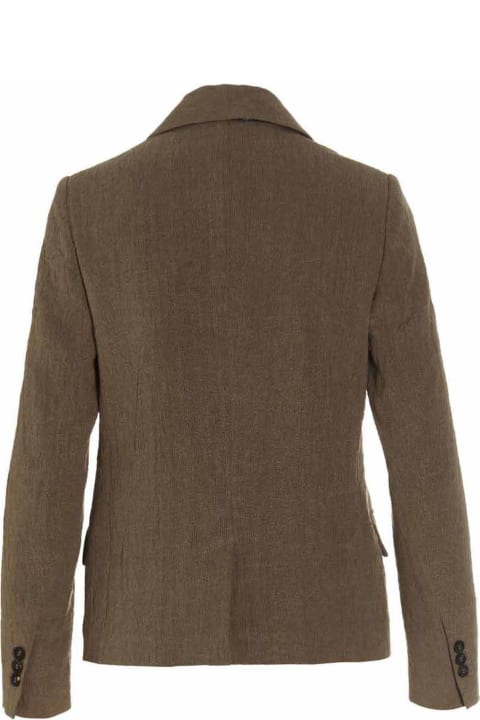 Coats & Jackets for Women Brunello Cucinelli Linen Single Breast Blazer Jacket