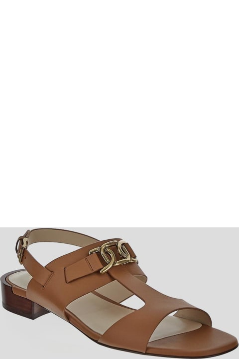 Tod's Shoes for Women Tod's Logo Engraved Buckle Fastened Sandals