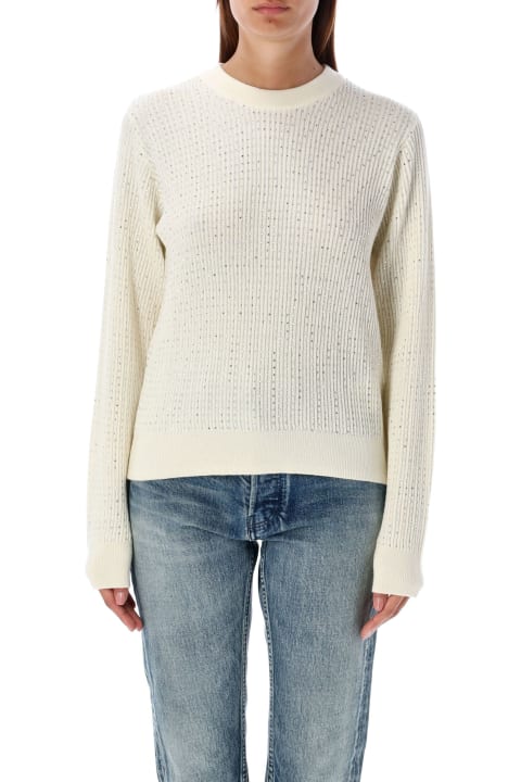 Homeware Golden Goose Journey Sweater In Wool With Applied Crystals