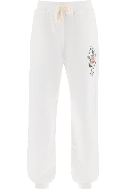 メンズ Casablancaのフリース＆ラウンジウェア Casablanca White Cotton Pants