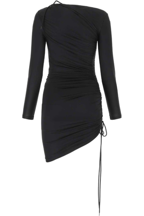 Balenciaga for Women Balenciaga Asymmetric Drawstring Dress