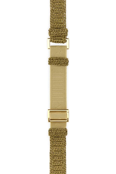 Belts for Women Prada Khaki Raffia Belt