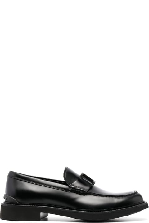 Tod's for Men Tod's Black T Timeless Leather Loafers