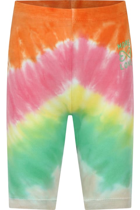 Bottoms for Girls Molo Multicolor Shorts For Girl With Tie-dye Print