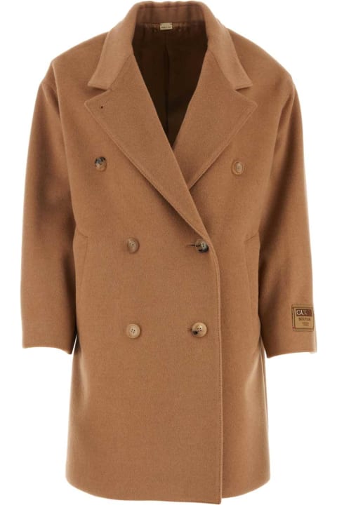 Gucci Coats & Jackets for Women Gucci Cappuccino Wool Coat