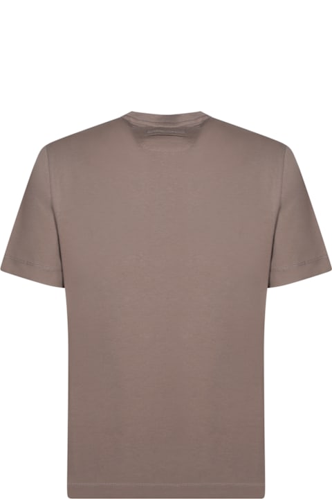 メンズ Zegnaのトップス Zegna Dove Grey Cotton T-shirt
