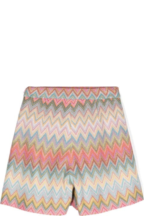 Missoni Kids لـ Men Missoni Kids Shorts Con Motivo Chevron