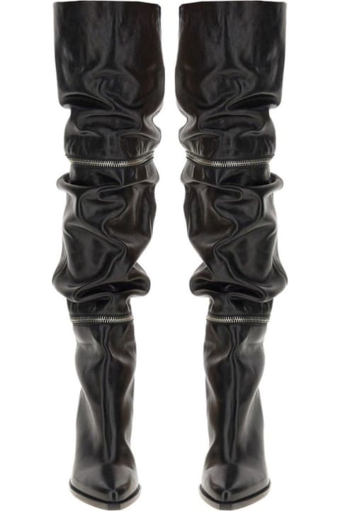 ウィメンズ Isabel Marantのブーツ Isabel Marant Lelodie Thigh-high Pointed-toe Boots