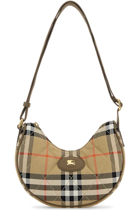 トートバッグ BURBERRY Embroidered Canvas Crossbred Bag Burberry Embroidered Canvas Crossbred Bag | italist, ALWAYS
