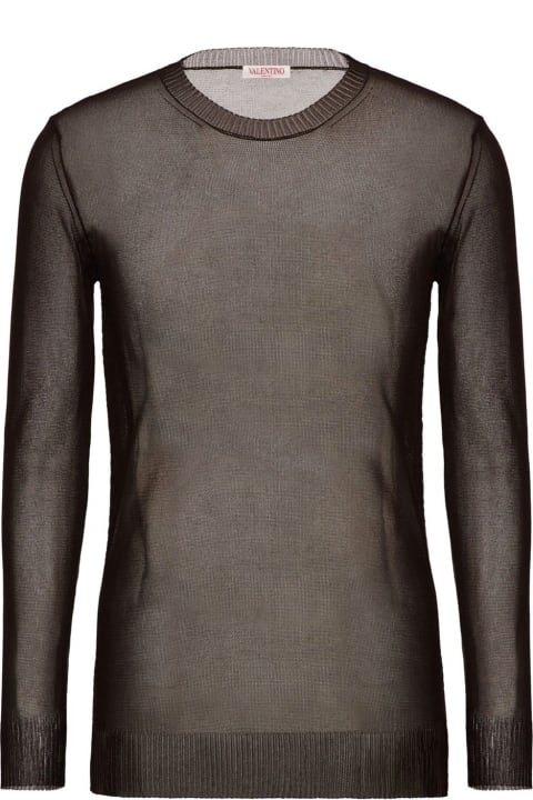 Valentino Sweaters for Men Valentino Semi-transparent Sweater