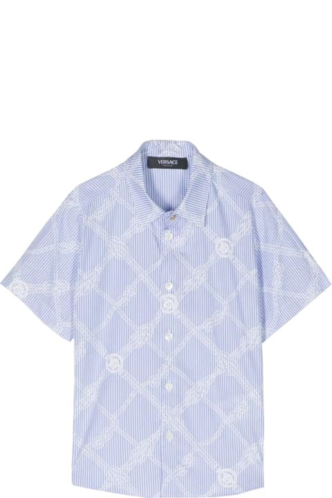 Sale for Boys Versace Nautical Medusa Shirt