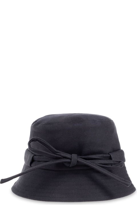 Jacquemus Accessories for Women Jacquemus Le Bob Gadjo Knotted Bucket Hat